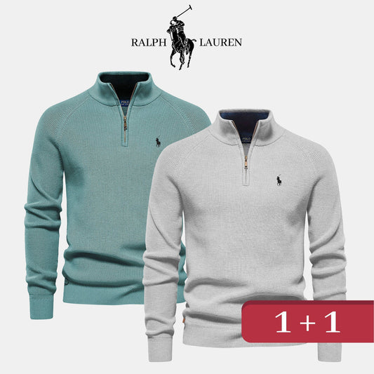 Herrenpullover mit Reißverschluss – 1+1 GRATIS!